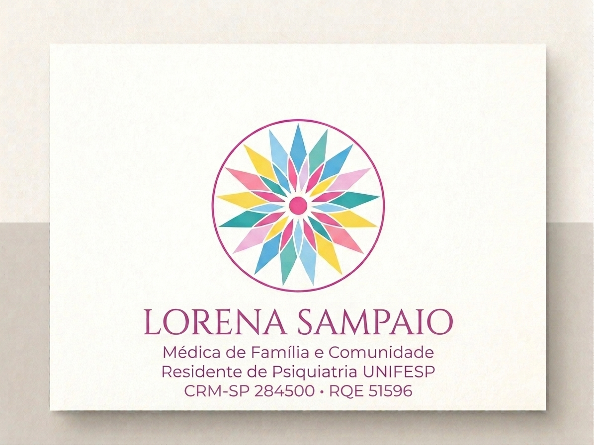 Logo Lorena Sampaio, Médica de Família e Comunidade e Residente de Psiquiatria
